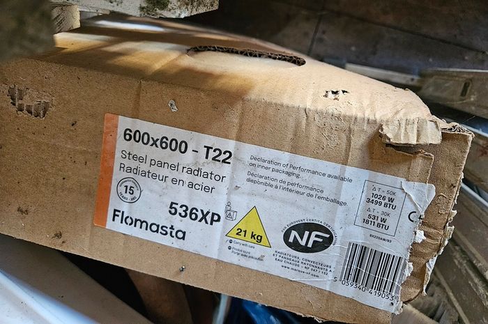 Flomasta 600x600 T22 Steel Panel Radiator