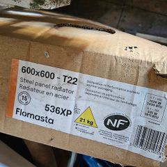 Flomasta 600x600 T22 Steel Panel Radiator