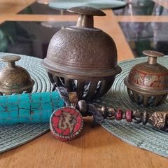 Vintage Tibetan Bells with Amulet
