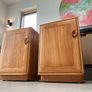 Vintage Ercol blonde bedside cabinets/side cabinets mid century retro Image 2