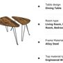Set of 2 Side Tables, Nesting Tables, End Tables, for Living Room, Dining Room, Bedroom, Industrial Style, Rustic Brown and Black (FREE POSTAGE) Image 3