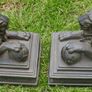 Antique  Pair of Bakelite Sculpture Lions Image 5