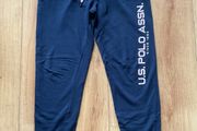 Genuine U.S. Polo Assn. Ladies navy joggers - size M/12 Brand New