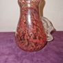 Vintage hand blown red glass vase Image 4