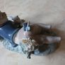 Ashford  Collection  Porcelain  "Girl, Butterfly & Cat" Image 5