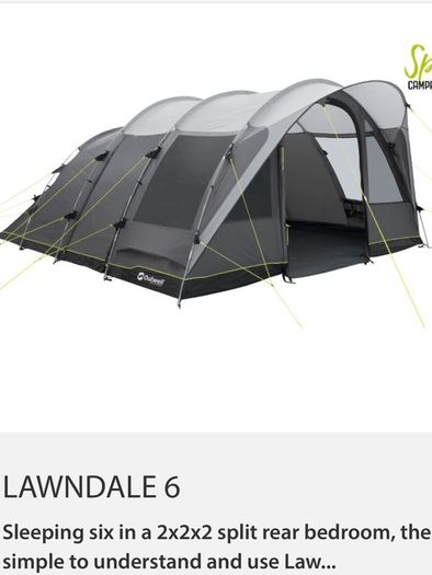 Outwell Air Beam and Pole Tents @ Jonscamping