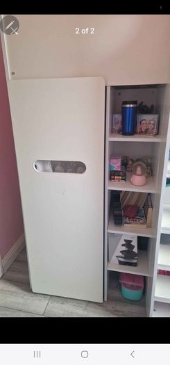 Loft Bed with wardrobe and desk