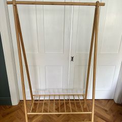 Folding Bamboo Clothes Rail
