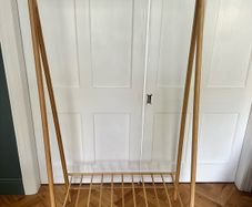 Folding Bamboo Clothes Rail