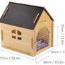 Wooden Pet House with Roof for Dogs Indoor Use, Easy Assemble Breathable Dog Crate for Small Medium Dog Cat, Dog Kennel for Playing and Resting (FREE POSTAGE) Image 4
