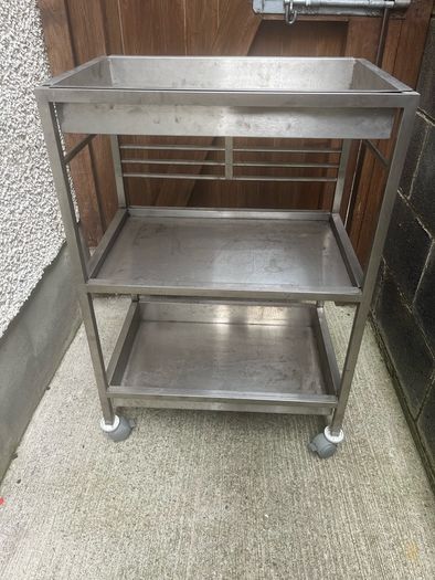 Stainless steel trolley