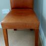 Cognac leather chairs x 4 Image 2