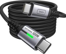 INIU USB C Cable, [2m] 100W Fast Charging USB C to USB C cable, Nylon Braided Phone Charger Type C Data Cord for iPhone 17 16 Pro Max, MacBook, iPad Air, Samsung S25 S24 Ultra, Google Pixel 9, Xiaomi