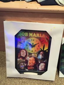 Bob Marley Clock and 3D picture
