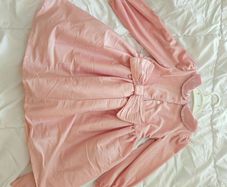 Christmas party dress with large bow age 3-4