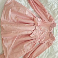 Christmas party dress with large bow age 3-4
