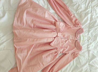 Christmas party dress with large bow age 3-4