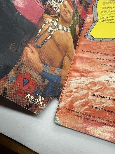 Wwe WWF European spring Tour 1993 Official souvenir Programme