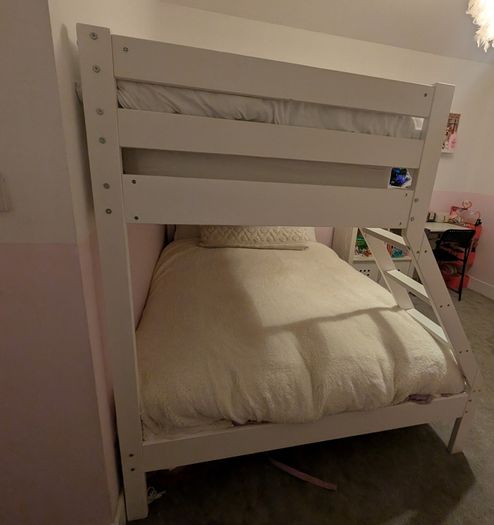 Double with single bunk bed