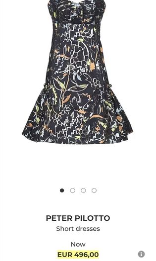 Peter Pilotto Red Abstract Dress Sz 10uk - Rrp 525 (new)