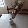 Boho Dried Floral Arrangement with Ceramic Swirl Vase Image 3