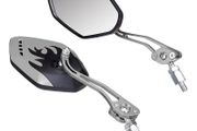 New Aluminum 2 Pcs Safety Adjustable Mirror Bike Bicycle Rear View Glass #1458