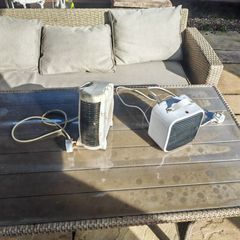 2 Portable Electric Fan Heaters   Fully Working