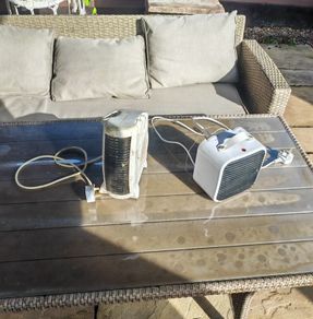 2 Portable Electric Fan Heaters   Fully Working