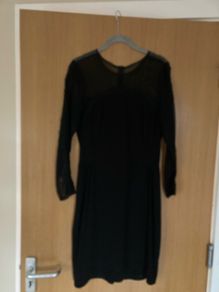 Sandro black dress size 2 - uk 10. Great cond