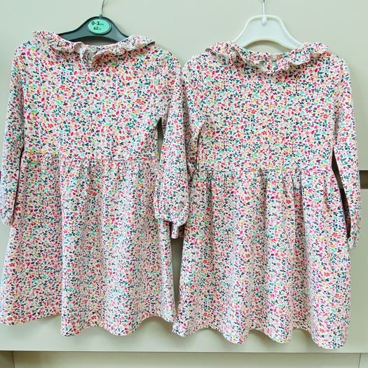 Twin long sleeved dresses