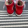 Kids Red Converse Uk12 Image 2