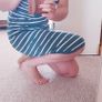 Green and White Striped Dress - Size 8-10 Image 5