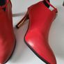 Red Ankle Boots Image 2