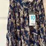 Skirt. Navy Primark maxi dress  size 10, NEW WITH TAGS, Image 2