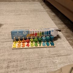 wooden counting shape sorter