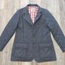 Men's Vickers 1919 Boston quilted tweed jacket in a grey herringbone checked pattern Image 2