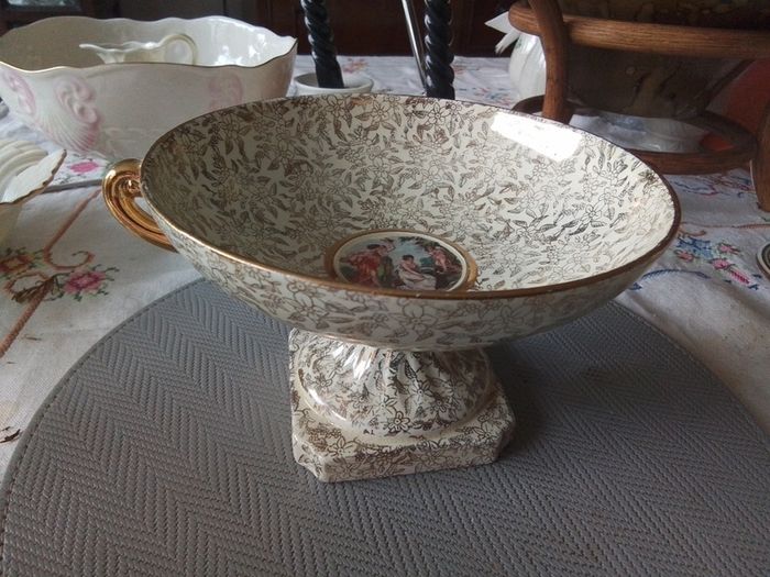 Antique Empire Ware Comporte Pedestal Bowl