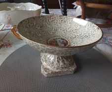 Antique Empire Ware Comporte Pedestal Bowl