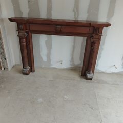 Solid mahogany fireplace
