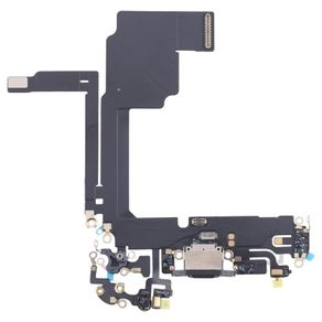 For Apple iPhone 15 Pro Charging Port Flex Cable Replacement - Black