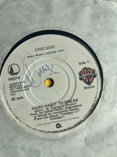 Chicago.  A hard habit to break vinyl record