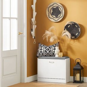 Shoe Bench with Seat Cushion