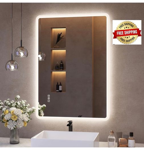 Bluetooth Bathroom-Mirror-with-LED-Lights 500x700 mm