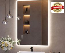 Bluetooth Bathroom-Mirror-with-LED-Lights 500x700 mm
