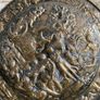 Brass Heraldry Shield with Crossed Swords Decorative Wall Hanging Image 5