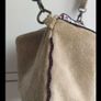 Authentic Italian Suede Crossbody Bag Genuine Leather Boho Style Image 10