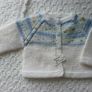 Hand Knit Premature Baby Cardigans: 5-7lbs Image 2