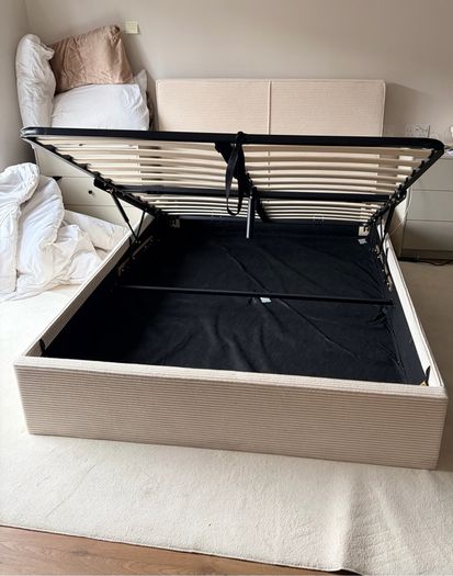 Ottoman double bed with storage