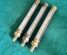 Antique Steam Engine Thermometer Gauges
