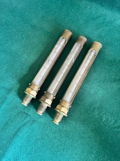 Antique Steam Engine Thermometer Gauges